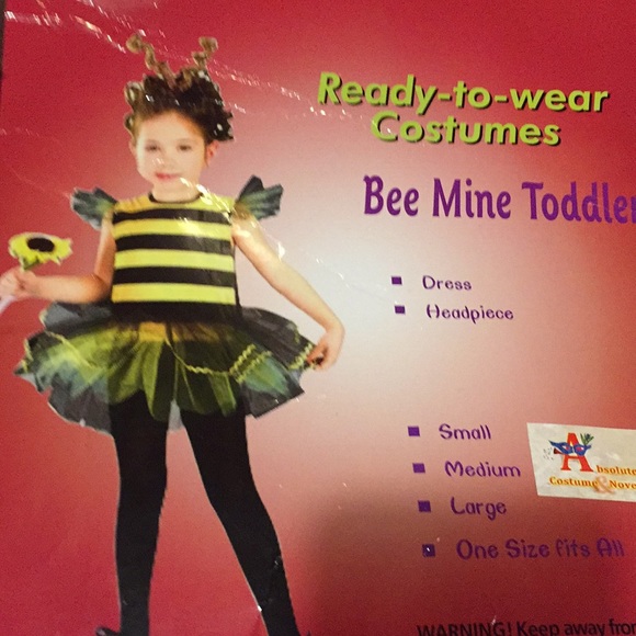 Bee mine Toddler Costume Halloween play medium - Picture 5 of 5